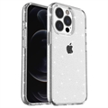 Capa Híbrida Stylish Glitter Series para iPhone 15 Pro - Branco