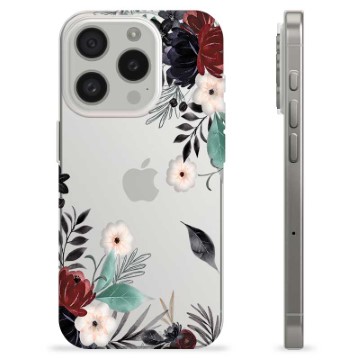 Capa de TPU - iPhone 15 Pro - Flores de Outono