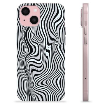 Capa de TPU - iPhone 15 - Zebra Hipnotizante