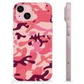 Capa de TPU - iPhone 15 - Camuflagem Rosa
