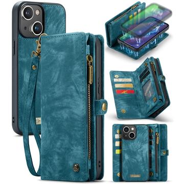 Bolsa tipo Carteira 2-em-1 Caseme 008 Multifuncional para iPhone 16 - Azul