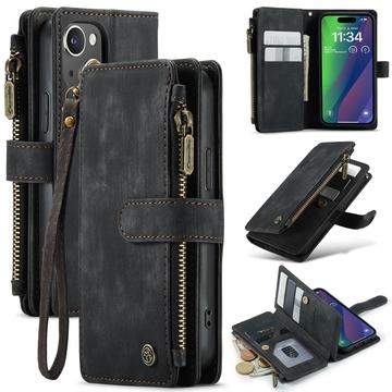 Bolsa Tipo Carteira Caseme C30 Multifuncional para iPhone 16 - Preto
