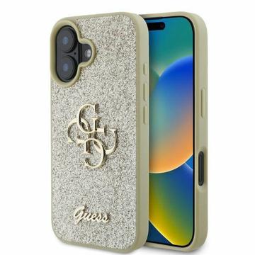 Capa Guess Fixed Glitter 4G Metal Logo para iPhone 16
