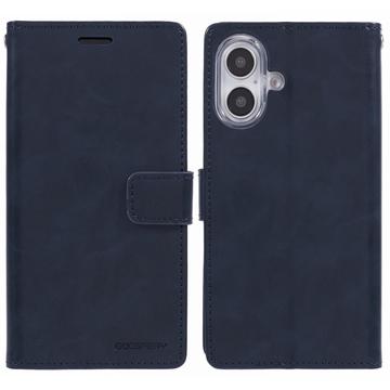 Capa de carteira para iPhone 16 Mercury Goospery Blue Moon - Azul-escuro