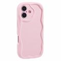 Capa TPU Candy Color Wavy para iPhone 16 Plus - Rosa