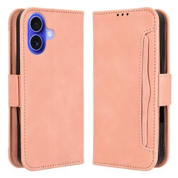 Capa para carteira para iPhone 16 Plus - Rosa