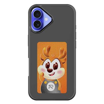 Capa DIY E-InkCase NFC para iPhone 16 Plus - Preto