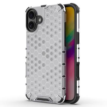 Capa Híbrida Honeycomb Armored para iPhone 16 Plus - Cinzento