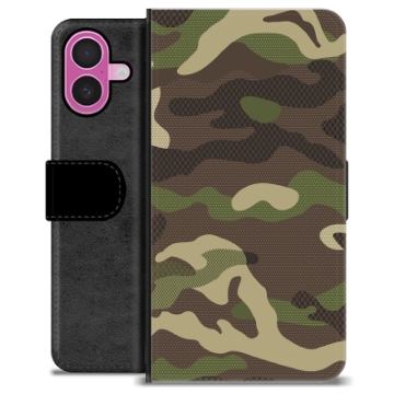 Bolsa tipo Carteira - iPhone 16 Plus - Camuflagem