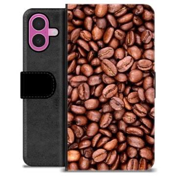 Bolsa tipo Carteira - iPhone 16 Plus - Grãos de Café