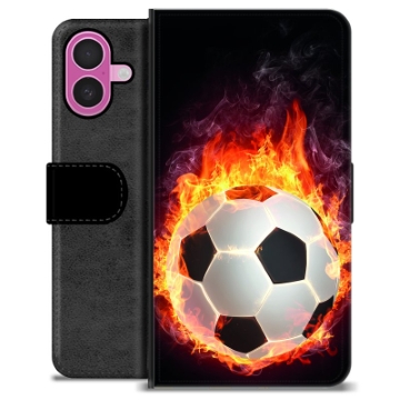 Bolsa tipo Carteira - iPhone 16 Plus - Chama do Futebol