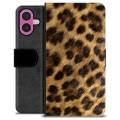 Bolsa tipo Carteira - iPhone 16 Plus - Leopardo