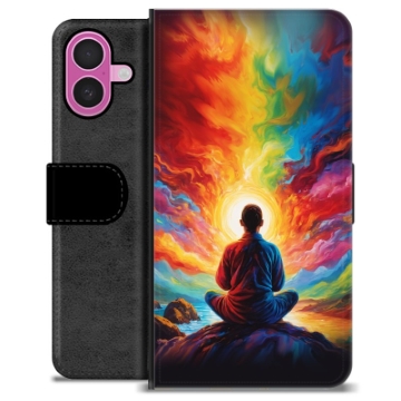 Bolsa tipo Carteira - iPhone 16 Plus - Meditação