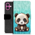 Bolsa tipo Carteira - iPhone 16 Plus - Panda