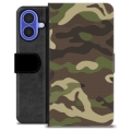 Bolsa tipo Carteira - iPhone 16 - Camuflagem