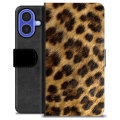 Bolsa tipo Carteira - iPhone 16 - Leopardo