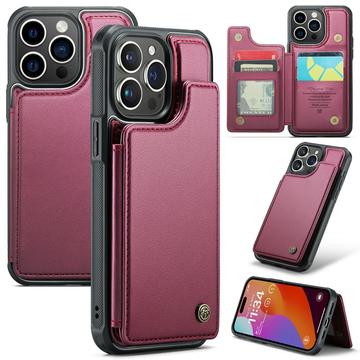 Capa Caseme C22 para iPhone 16 Pro Carteira para cartões RFID