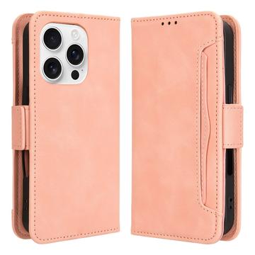 Capa para iPhone 16 Pro Max com porta-cartões - Rosa