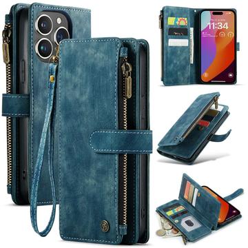 Bolsa Tipo Carteira Caseme C30 Multifuncional para iPhone 16 Pro Max - Azul