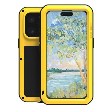 Capa Híbrida Love Mei Powerful para iPhone 16 Pro Max - Amarelo
