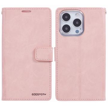 Capa de carteira para iPhone 16 Pro Max Mercury Goospery Blue Moon - Rosa
