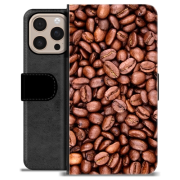 Bolsa tipo Carteira - iPhone 16 Pro Max - Grãos de Café