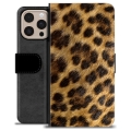 Bolsa tipo Carteira - iPhone 16 Pro Max - Leopardo