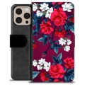 Bolsa tipo Carteira - iPhone 16 Pro Max - Flores Vintage