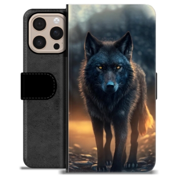 Bolsa tipo Carteira - iPhone 16 Pro Max - Lobo