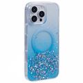 Capa MagSafe Sparkle Glow para iPhone 16 Pro Max - Azul
