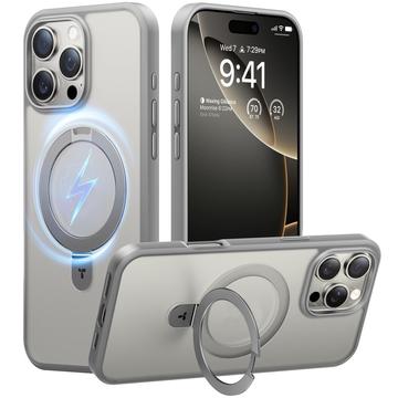 Capa MagSafe para iPhone 16 Pro Max Torras Guardian Ostand - Cinzento titânio