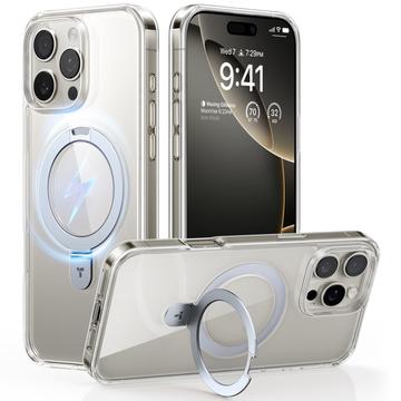 Capa MagSafe para iPhone 16 Pro Max Torras Guardian Ostand - Transparente