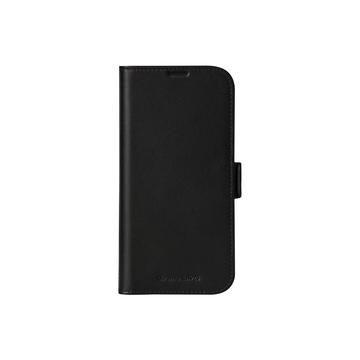 Capa em pele tipo carteira para iPhone 16 Pro Max dbramante1928 Copenhagen - Preto