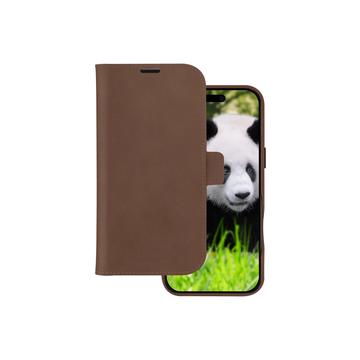 Capa de couro para iPhone 16 Pro Max dbramante1928 Lynge MagSafe 2 em 1 - Tan