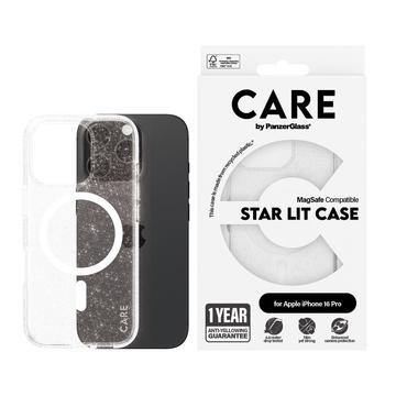 Capa PanzerGlass Care Star Lit para iPhone 16 Pro - Compatível com MagSafe - Branco