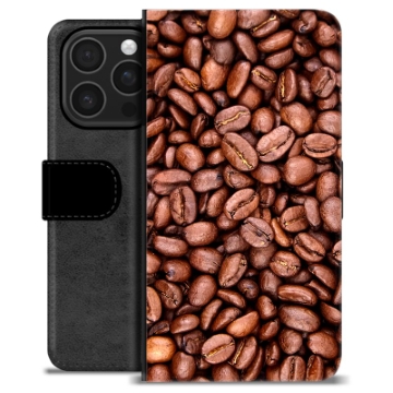 Bolsa tipo Carteira - iPhone 16 Pro - Grãos de Café