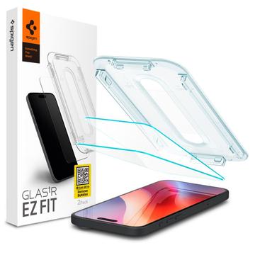 Protetor de Ecrã Spigen Glas.tR Ez Fit para iPhone 16 Pro/17/17 Pro - 2 Unidades