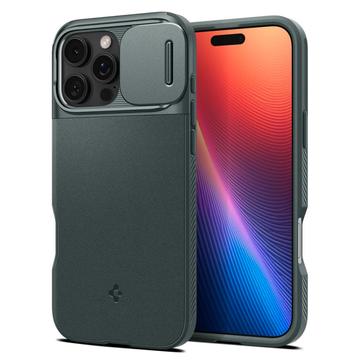 Capa Spigen Optik Armor Mag para iPhone 16 Pro - Abismo Verde