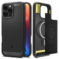Capa de TPU Spigen Rugged Armor Mag para iPhone 16 Pro - Preto