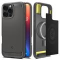 Capa de TPU Spigen Rugged Armor Mag para iPhone 16 Pro - Cinzento