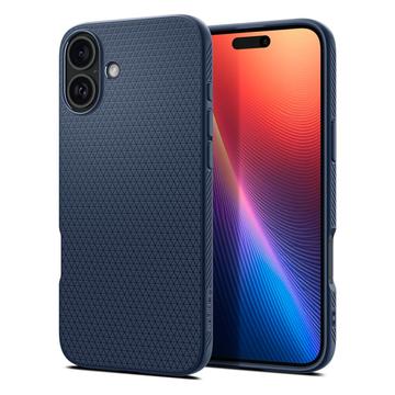 Capa de TPU Spigen Liquid Air para iPhone 16 - Azul Marinho
