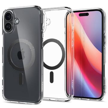 Capa Spigen Ultra Hybrid Mag para iPhone 16 - Fibra de Carbono / Transparente