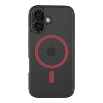 Capa MagSafe Tactical MagForce Hyperstealth 2.0 para iPhone 16 - Preto / Vermelho