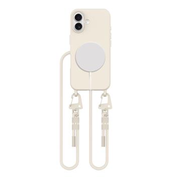 Capa para iPhone 16 Tech-Protect MagNecklace MagSafe - Latte