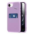 Capa magnética para iPhone 16e Dux Ducis Rafi II com suporte e ranhuras para cartões - Roxo