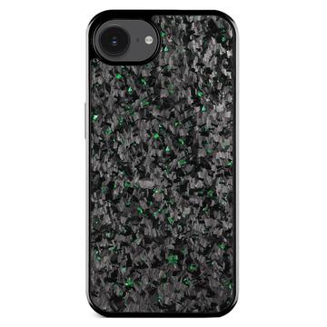Capa híbrida com textura forjada para iPhone 16e - Verde