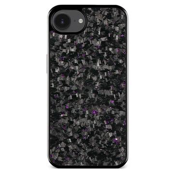 Capa híbrida com textura forjada para iPhone 16e - Roxo