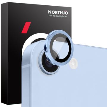 Conjunto de proteção da lente da câmara iPhone 16e Northjo - Azul