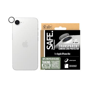 Protetor de lente de câmara PanzerGlass Safe para iPhone 16e - Transparente