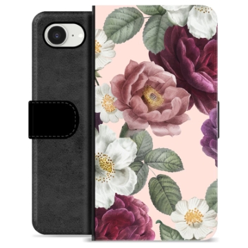 Bolsa tipo Carteira - iPhone 16e - Flores Românticas